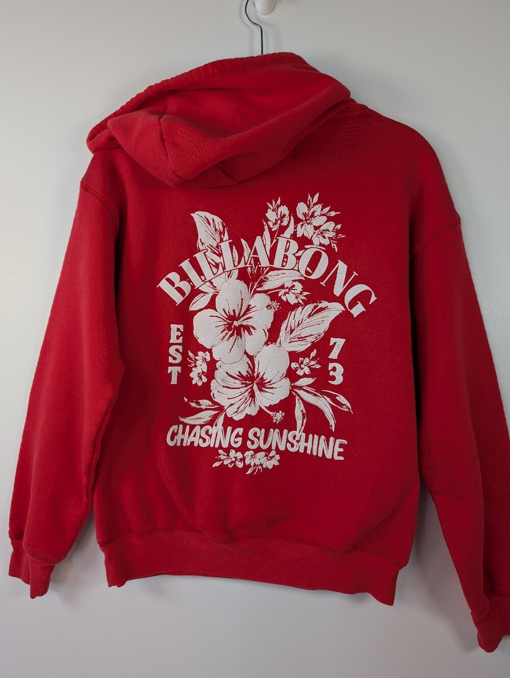 Billabong Y2K Red Graphic Hoodie - Chasing Sunshine